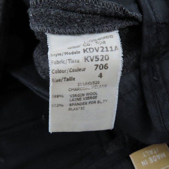 Michael Kors Collection Womens 4 Gray Dress Pants Wool Blend Has Pockets Italy - Picture 9 of 12